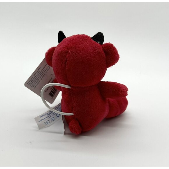 Build A Bear Mini Red Devil Devilishly Cute Plush Wristie New NWT - Picture 3 of 3